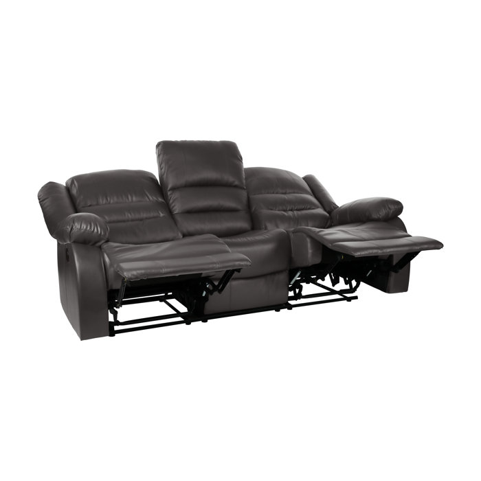 Red Barrel Studio® Jianyu 82'' Vegan Leather Reclining Sofa & Reviews Wayfair